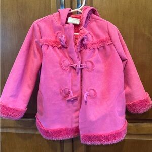 Girls fleece lined jacket, size 2-3 years